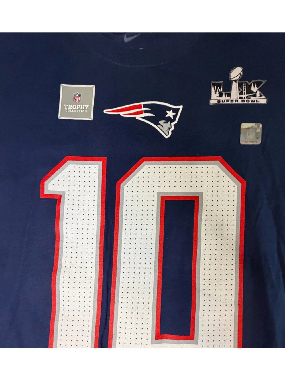 Nike Men's Navy New England Patriots #10 Short Sleeve Tee